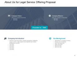 Legal Service Offering Proposal Powerpoint Presentation Slides