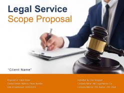 Legal service scope proposal powerpoint presentation slides