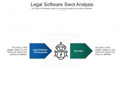 Legal software swot analysis ppt powerpoint presentation file designs cpb