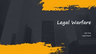 Legal Warfare PPT Example ST AI