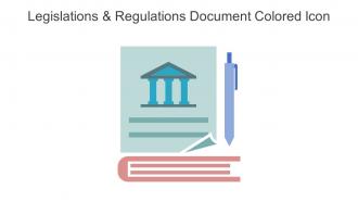 Legislations And Regulations Document Colored Icon In Powerpoint Pptx Png And Editable Eps Format