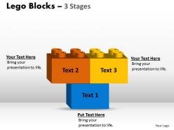 Lego blocks 3 stages