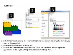 45327982 style variety 1 lego 4 piece powerpoint presentation diagram infographic slide