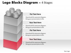 25187389 style variety 1 lego 4 piece powerpoint presentation diagram infographic slide
