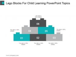Lego blocks for child learning powerpoint topics