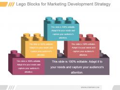 Lego blocks for marketing development strategy ppt slide styles