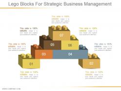 Lego Blocks For Strategic Business Management Ppt Examples Slides