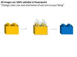 Lego blocks process 12 stages style 2 powerpoint slides and ppt templates 0412