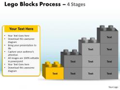 Lego blocks process 4 stages style 1 powerpoint slides and ppt templates 0412 5