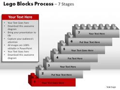 Lego blocks process 7 stages powerpoint slides