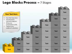 Lego blocks process 7 stages style 1 powerpoint slides and ppt templates 0412