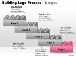 Lego blocks process stages 5
