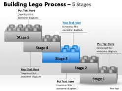 Lego blocks process stages 5