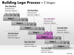 Lego blocks process stages 8