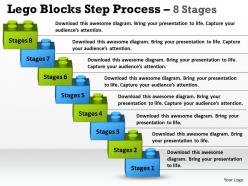 Lego blocks step process 8 stages 4