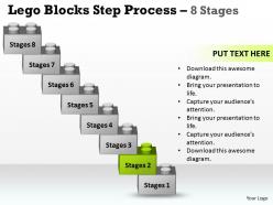 Lego blocks step process 8 stages 4