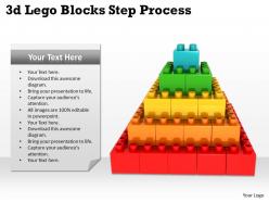 Lego blocks with 5 stages for business