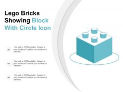 Lego bricks showing block with circle icon