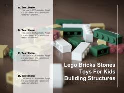 Lego bricks stones toys for kids building structures