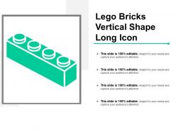 Lego bricks vertical shape long icon