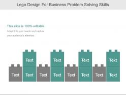 Lego design for business problem solving skills