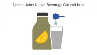 Lemon Juice Nectar Beverage Colored Icon In Powerpoint Pptx Png And Editable Eps Format