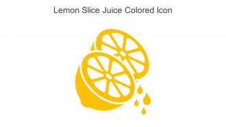 Lemon Slice Juice Colored Icon In Powerpoint Pptx Png And Editable Eps Format