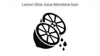 Lemon Slice Juice Monotone Icon In Powerpoint Pptx Png And Editable Eps Format