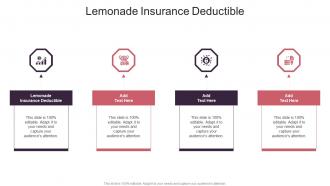 Lemonade Insurance Deductible In Powerpoint And Google Slides Cpb