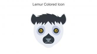 Lemur Colored Icon In Powerpoint Pptx Png And Editable Eps Format