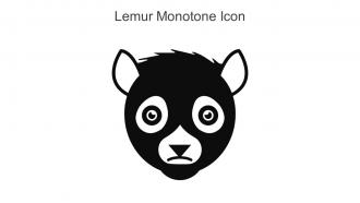 Lemur Monotone Icon In Powerpoint Pptx Png And Editable Eps Format