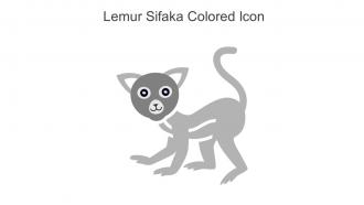 Lemur Sifaka Colored Icon In Powerpoint Pptx Png And Editable Eps Format