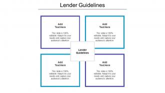 Lender Guidelines Ppt Powerpoint Presentation Icon Format Ideas Cpb