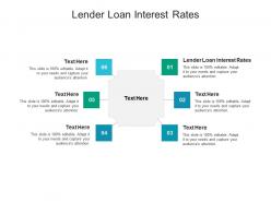 Lender loan interest rates ppt powerpoint presentation summary clipart cpb