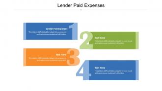 Lender paid expenses ppt powerpoint presentation show shapes cpb