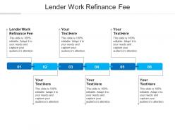 Lender work refinance fee ppt powerpoint presentation file topics cpb