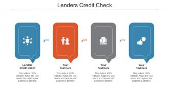 Lenders Credit Check Ppt Powerpoint Presentation Infographic Template Shapes Cpb