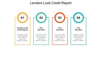 Lenders look credit report ppt powerpoint presentation professional templates cpb