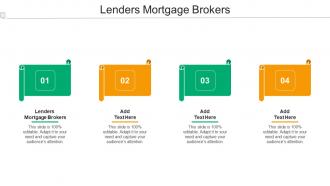 Lenders Mortgage Brokers Ppt Powerpoint Presentation Visual Aids Diagrams Cpb