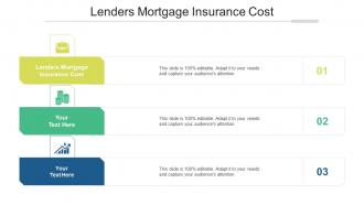 Lenders Mortgage Insurance Cost Ppt Powerpoint Presentation Pictures Brochure Cpb