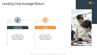 Lending Club Average Return In Powerpoint And Google Slides Cpb