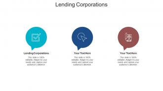 Lending corporations ppt powerpoint presentation model influencers cpb