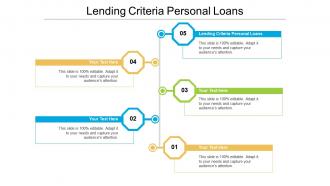 Lending criteria personal loans ppt powerpoint presentation inspiration cpb