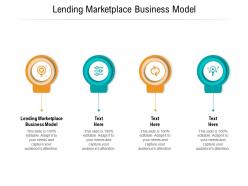 Lending marketplace business model ppt powerpoint presentation file visuals cpb