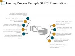 Lending process example of ppt presentation