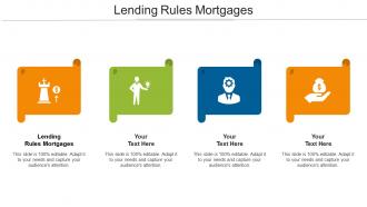 Lending Rules Mortgages Ppt Powerpoint Presentation Gallery File Formats Cpb