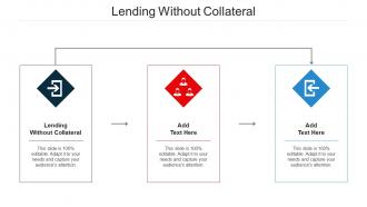 Lending Without Collateral Ppt PowerPoint Presentation Layouts Elements Cpb