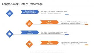 Length Credit History Percentage In Powerpoint And Google Slides Cpb