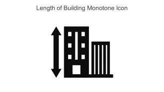 Length Of Building Monotone Icon In Powerpoint Pptx Png And Editable Eps Format