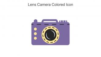 Lens Camera Colored Icon In Powerpoint Pptx Png And Editable Eps Format